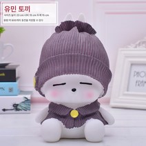 라지 건달 토끼 저금통 플라스틱 캐릭터 낙상방지 저금통 성인 동전 저금통 선물, 불량토끼-브라운, 하나