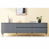 Sunshine 높은 티비수납장 텔레비젼서랍장 교구장 다리 높은장 W1800, 서랍좌측_화이트