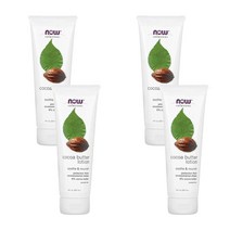 Now Foods (나우 푸드) NOW Foods Solutions 코코아 버터 로션 8 플루 온즈(237 ml), 4개