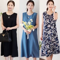 우일인견 바캉스룩 데일리룩 시원한 인견 나시 원피스 13종 택 1