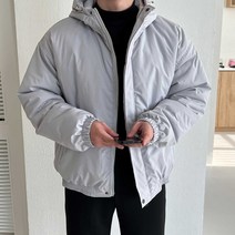 남자 레오드 후드 패딩 점퍼 오버핏 경량 잠바 방한 자켓 바람막이 아우터 옷 코디