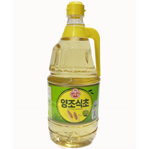 오뚜기 양조식초 1.8L 100% 발효식초 초콩 초절임 파래무침 떡국 미역냉국 활용, 1개