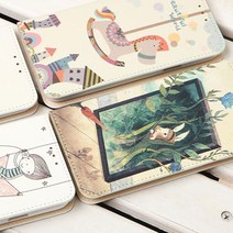 삼성 갤럭시 S22 S21 S10 노트20 노트10 뽁뽁이 휴대폰 지갑케이스 일러스트