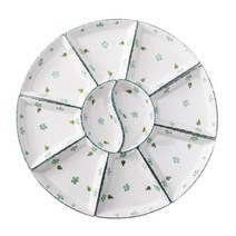 구절판 그릇 접시 회전 월남쌈 세트 손님상 차림 플레이팅, 접시8개+원형접시 세트개