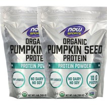 나우스포츠 NOW Sports Pumpkin Seed Protein Powder 호박씨 단백질 파우더 무맛 454g, 2팩