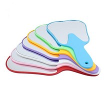 치과 거울 깨지지 않는 입 치아 구강 위생 플라스틱 화장 관리 도구 의사 손, Pink