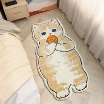 소형카페트 특이한 원룸 미니 원형 카펫 러그 솜털 불규칙한 침대 옆 깔개 두꺼운 바닥