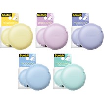 3M 스카치 매직 테이프 마카롱 디스펜서 본품 낱개 / 휴대용 / 아담한 사이즈 / 플라스틱 칼 / 쉽고 안전한 커팅, 핑크