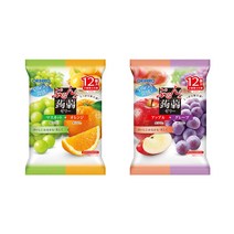 오리히로 곤약젤리 파우치 20g 12개입 2가지맛 청포도오렌지 사과포도 2개 세트, 청포도오렌지 20g 사과포도 20g