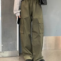 밀리터리 와이드 팬츠