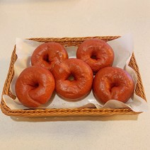 비건 홍국쌀베이글5입 / 국산쌀가루 노우유 노계란 노버터/건강한빵/채식빵/다이어트빵