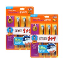 페리오 슬림터치 칫솔 초극세모 6입x2개, 단품