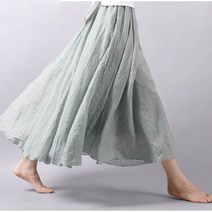 퀸앤조이 상큼이 거즈 스커트 봄 여름