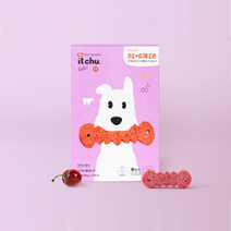[2+2] [핏펫] The 잇츄 특대용량 덴탈껌 M57개입 (옐로우/그린/브라운/꿀잠츄) 강아지 간식 치석제거(총 4팩) 141996, [2+2] 잇츄M 57개입 옐로우