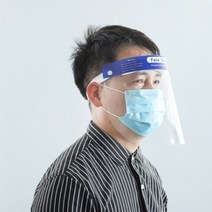 혁신패션 투명 페이스 실드 보호면 안면보호구 10개, 1팩
