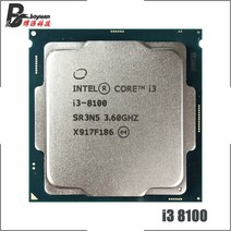 CPU 인텔 코어 i38100 i3 3.6 GHz 쿼드 스레드 CPU 프로세서 6M 65W LG 호환 호환A 1151