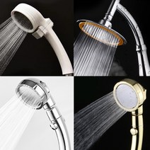 엔템 해바라기샤워기 샤워헤드 4종 해바라기샤워기헤드 샤워기헤드 절수샤워기헤드 수압상승샤워기헤드 센스있는집들이선물, 03.3단샤워기헤드(실버)