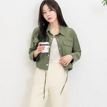 [바보사랑] 여성 봄 여름 데일리 하베 스냅 숏 자켓 재킷