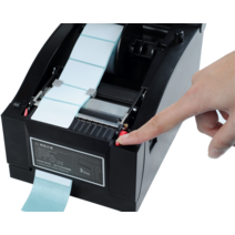 바코드출력기 바코드프린터 바코드기계 끼움라벨제작 케어라벨프린터 USB + 직렬 Lan 인터페이스가 있는 고, 01 Black_02 미국 플러그