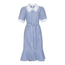 베스띠벨리 22S/S 스트라이프 리본 셔츠 롱원피스 BEO2599NAP