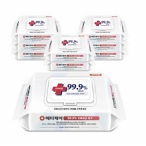 BTgoodS 휴대용 손소독물티슈 에티케어 60매x1팩, 6팩