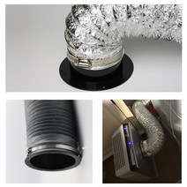 75-200mm ABS 원형 파이프 플랜지 시트 환기 호스 커넥터 팬 주방 시스템 하드웨어, 04 125mm