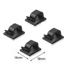 다용도 케이블 전기선 전선 정리 벽 고정 밴딩 밴드 홀더 새들 플라스틱 클램프 그립 사무실 시공 자재 14x18mm 블랙, 14x20mm