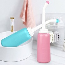 수동비데 휴대용비데 수동식비데 여행용 미니 무전원, 핑크