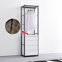 아일랜드 수납행거시스템장 아데화이트 D41 4단서랍