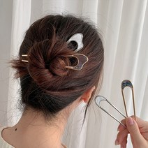 플로우 메탈 U자형 비녀