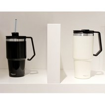 [베스트데코] BASIC 스텐스트로 핸들텀블러 600ML, 선택해주세요:베이직텀블러600_블랙