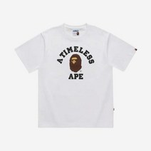 베이프 x JJJ자운드 컬리지 티셔츠 화이트 BAPE x JJJJound College 티셔츠 White