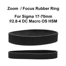 카메라부품렌즈 줌 고무 링/초점 고무 링 교체 시그마 17-70mm f/2.8-4 DC 매크로 OS HSM 카메라 액세서리, 02 Focus Rubber Ring