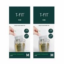 메세지 티필터 중형 80매입X2팩 II 텀블러용 티백 차거름망 차망 인퓨저 티스트레이너, 2개