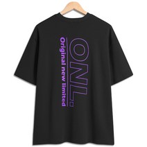 [당일출고] 세로 ONL 레터링 오버핏 반팔티 (NL008)