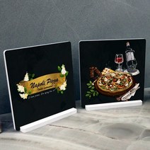 기타 바보사랑[꾸밈]스탠드액자2P_피자초크아트2
