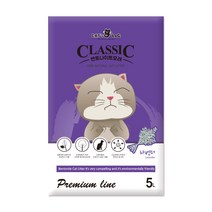 캣츠로그 벤토나이트모래 라벤더향 고양이 모래, 4개, 5L