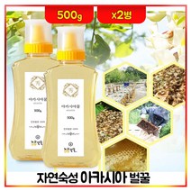 노고단향 벌꿀 국내산 아카시아꿀 자연숙성 토종꿀 지리산꿀 벌집꿀 야생꿀 자연꿀 500g 국산꿀 꿀세트, 2병