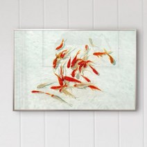 아트박스/꾸밈 cq471-맑은금붕어_중형메탈액자, 올리브