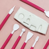 지점토 찰흙 클레이 도구 조각칼 8p