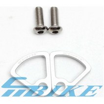 브롬튼 접이식 자전거 액세서리용 랙 페달 초경량 자전거 스톱 피스 이지 휠, silver