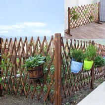접이식 나무울타리 펜스 휀스 fence 방부목 마당 정원꾸미기 옥상테라스 전원주택 담장, 매립형, 120cm