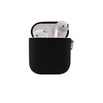 더조은셀러 에어팟 2세대 1세대 프로 가죽 케이스 크레프트 레더박스 하드 AirPod Pro 애플 커버 카라비너, 블랙, 에어팟 1/2 세대 (공용)