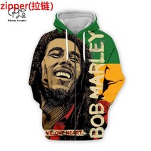 Bob Marley 밥말리 후드 라운드 셔츠 레게 라이온 가수 힙합 전설 밥 몰리 재미 있은 패션 3DPrint / 가을 풀오버 캐주얼 19
