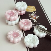 오시요마켓 일본 사쿠라 벚꽃 젓가락 티스푼 받침대 화이트 핑크 택1, 1개, 선택02. 화이트