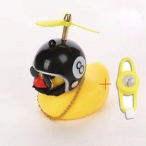 자전거 전자 벨 크락션 도로 Mtb 오리 고무 헬멧 Ducky 귀여운 바람 모터 자동차 액세서리, Black 8 light
