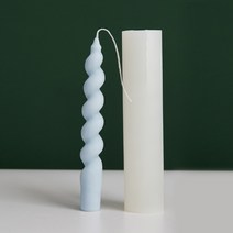 실리콘몰드(회오리스틱) 크리스마스 장식 필라 캔들