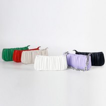 30대여자 셔링 미니가방 실버체인 토트 숄더백 예쁜가방 실용적인