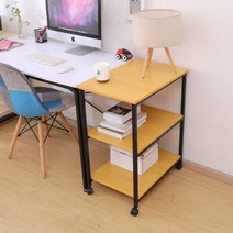 블루밍홈 이동식 보조 책상서랍 MDD4 선반 LPM 600, 옐로우비치