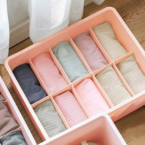 10칸 칸칸이수납함 정리함 아기양말정리 넥타이보관함 속옷함 스카프 바구니 양말통, 기본